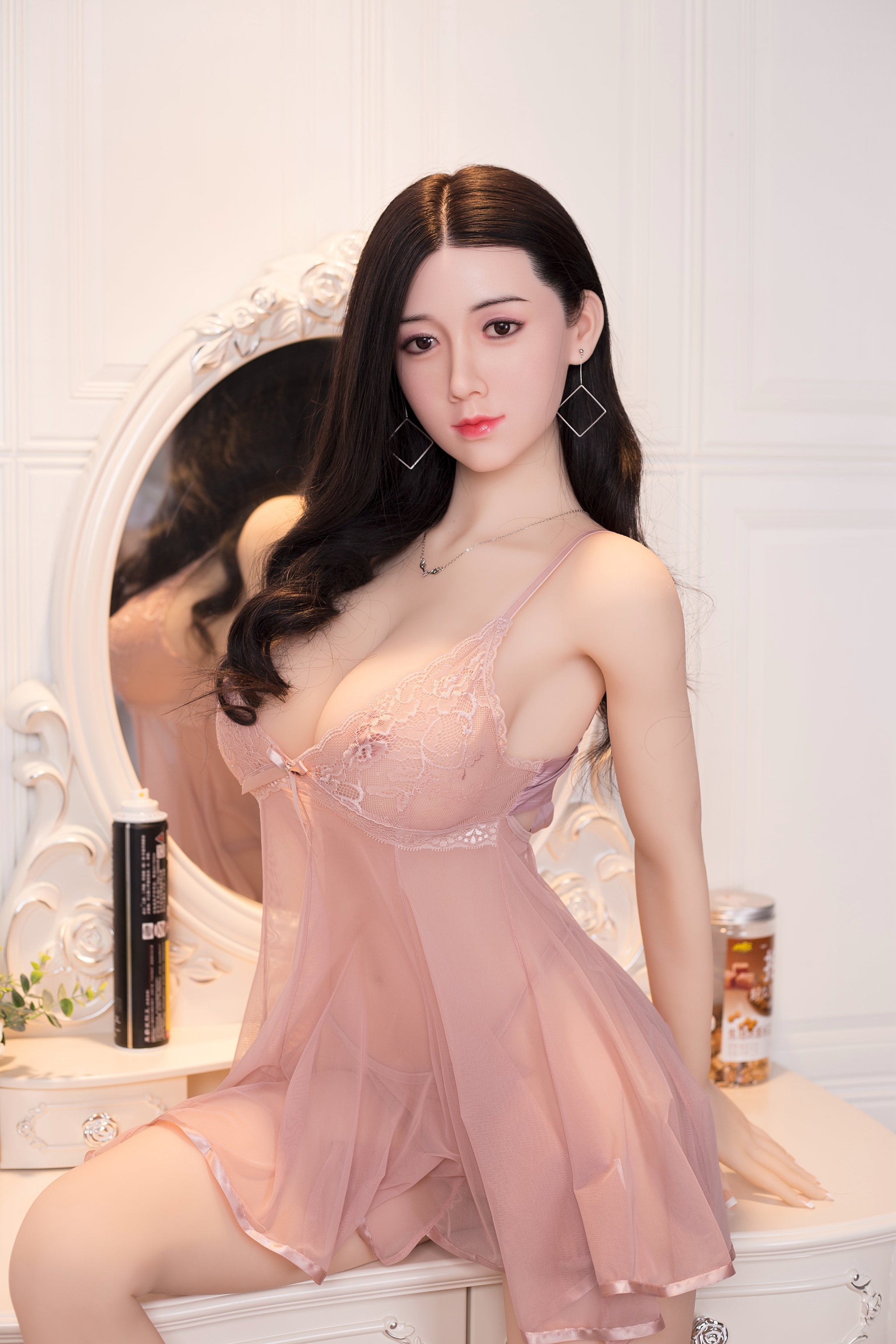 AF 170cm D cup big breasts silicone head TPE body sex doll