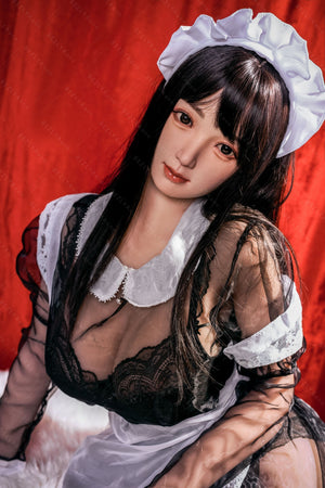 Bezlya Doll 155CM H Cup Black See-Through French Maid Costume Silicone Head TPE Sex Doll 2.0 Modification - DieDou - lovedollshops.com