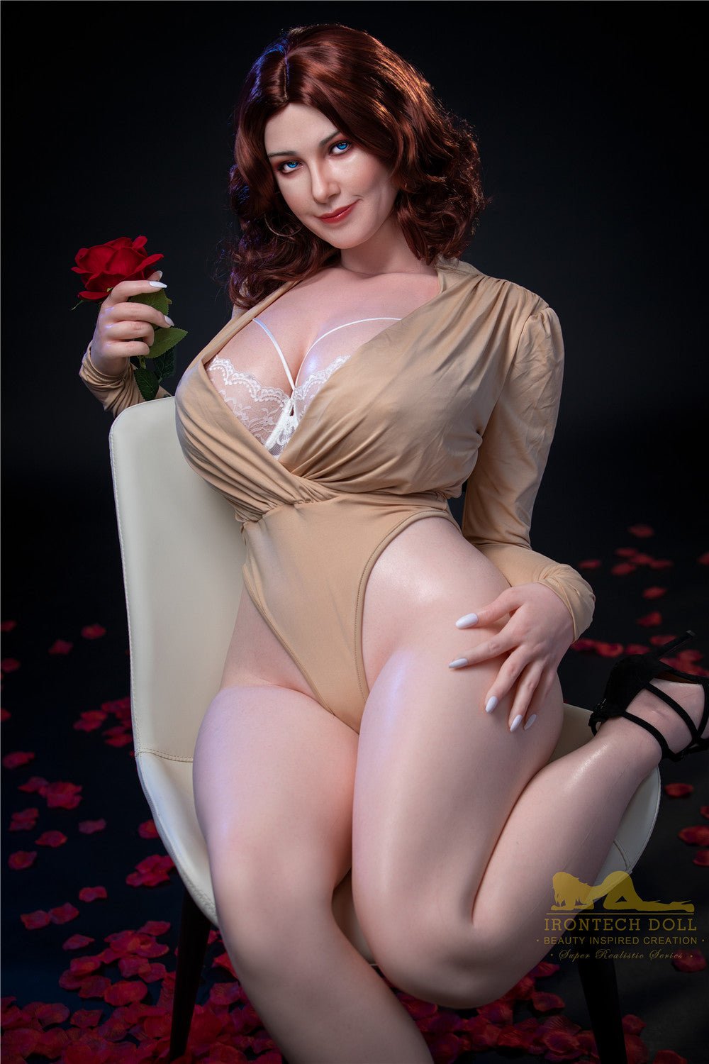 IRONTECH DOLL 160CM RED HAIR WHITE BIG BOOBS SEX DOLL-CARMEL -  lovedollshops.com