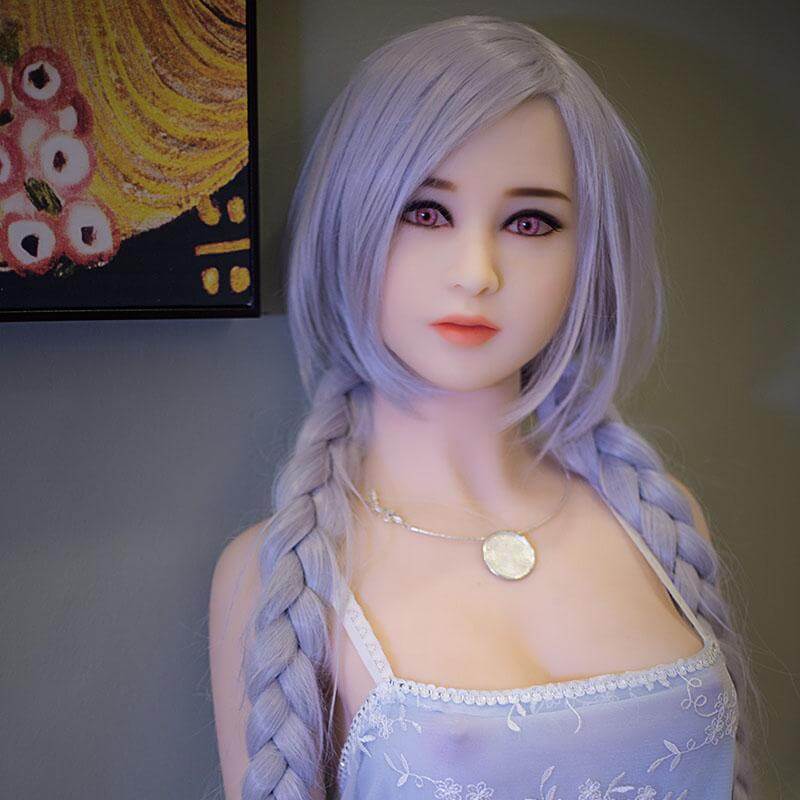 Japan 158CM simulation anime purple pupil purple hair fantasy sex