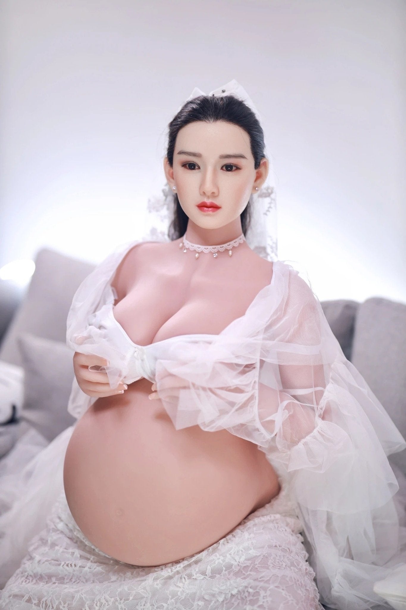 JY 160cm Pregnant Love Doll with Silicone Head Frida