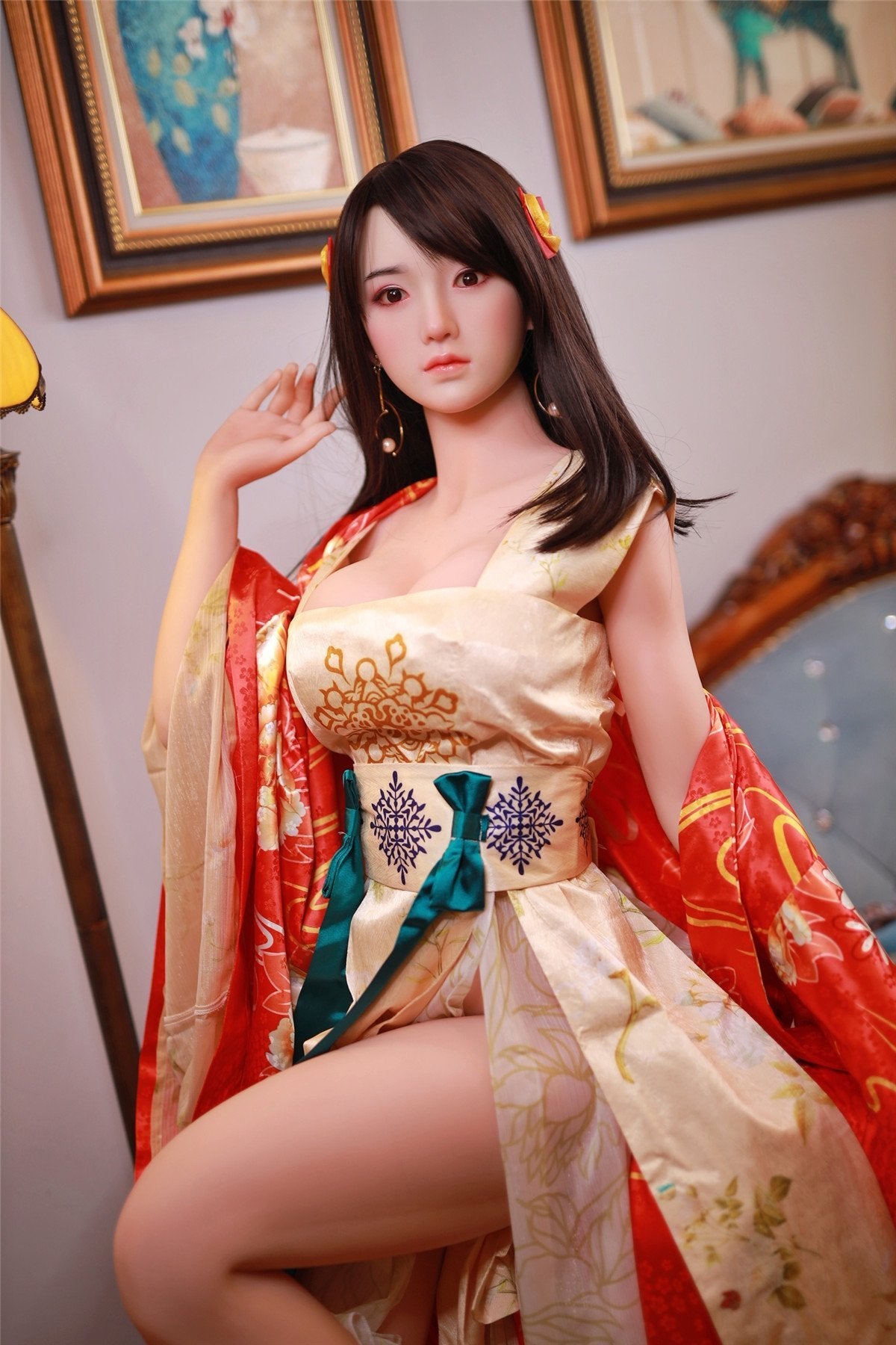 JY DOLL 161CM Big Boobs Silicone head Sex Doll JingJing