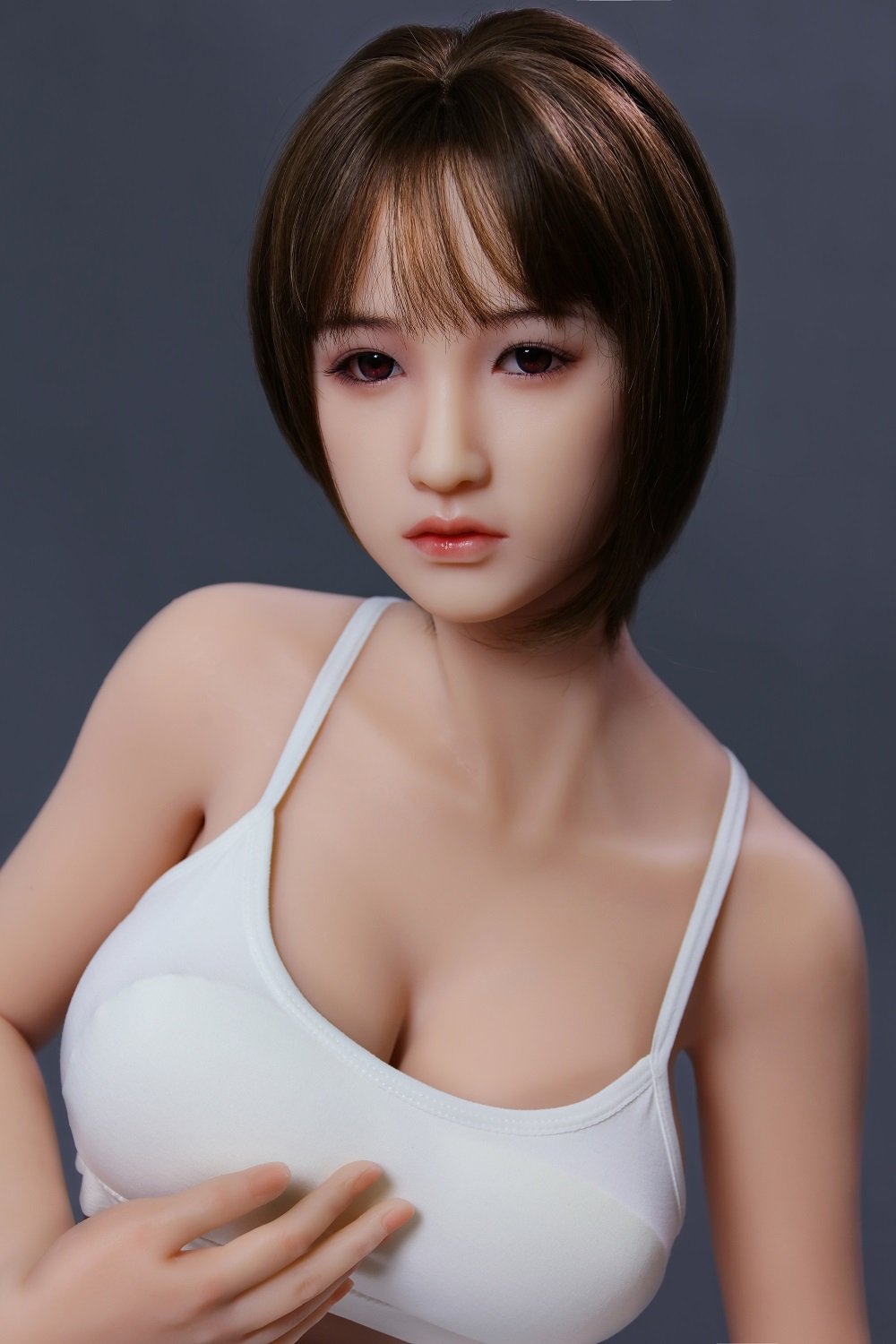 Sanhui Chinese 158CM Silicone Big Boobs Slim Flexible Sex Doll-Liluo -  lovedollshops.com