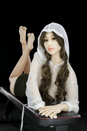 YL 155cm D Cup Dark Long Hair Asian TPE Sex Doll Yukina B - lovedollshops.com